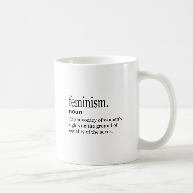 feminism definition coffee mug (Right)