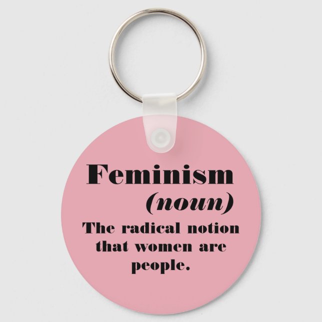 Feminism definition key ring (Front)