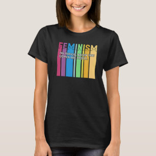 Feminism Definition Retro Strong Women and Equal R T-Shirt