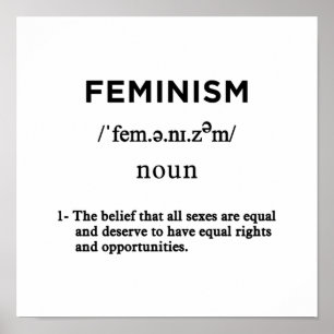 feminism definition square poster