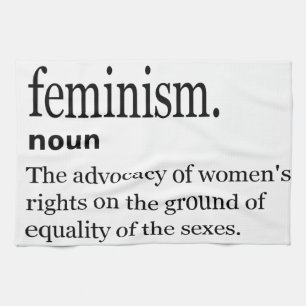 feminism definition tea towel