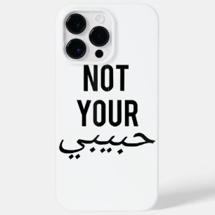 Feminism Female Protest T shirt Not Your Habibi Gi Case-Mate iPhone 14 Pro Max Case