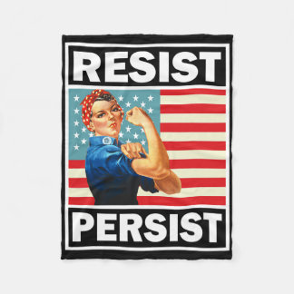 Feminism Feminist Gifts Resist Persist Fleece Blanket