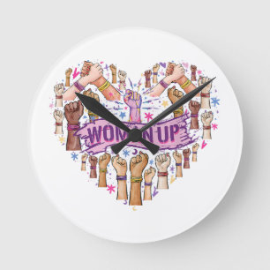 Feminism Feminist Strong Women empowerment Feminis Round Clock