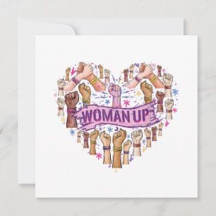 Feminism Feminist Strong Women empowerment Feminis Thank You Card