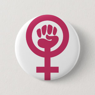 Feminism For The Win 6 Cm Round Badge