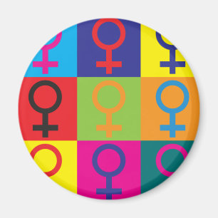 Feminism Pop Art Magnet