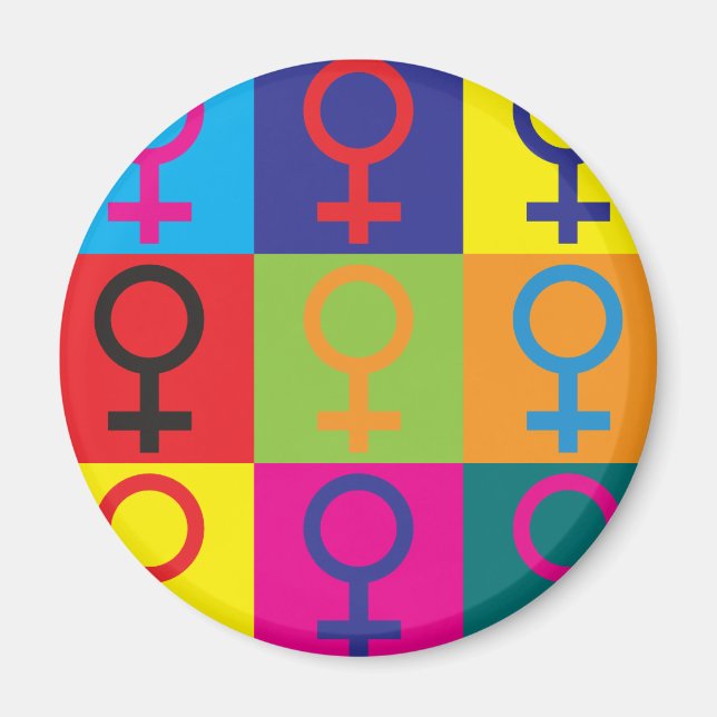 Feminism Pop Art Magnet (Front)