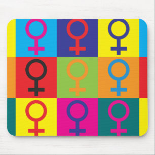 Feminism Pop Art Mouse Pad