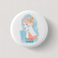 Feminism Quote Know Your Power Girl Illustration
