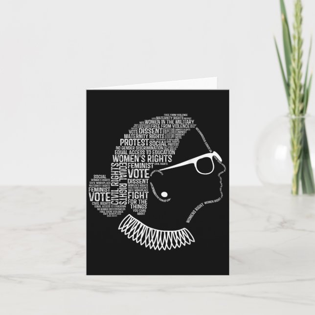 Feminism Quotes Feminist Womens Rights  Card (Front)