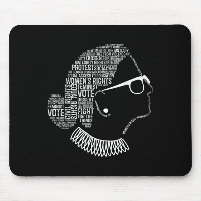 Feminism Quotes Feminist Womens Rights  Mouse Pad (Front)