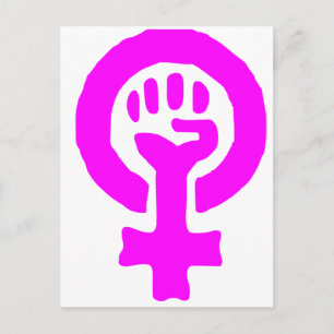 Feminism Symbol Postcard