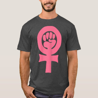 Feminism Venus Clenched Fist Symbol Women Rights F T-Shirt