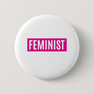 FEMINIST 6 CM ROUND BADGE