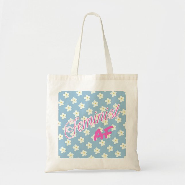 Feminist AF - tote bag (Front)