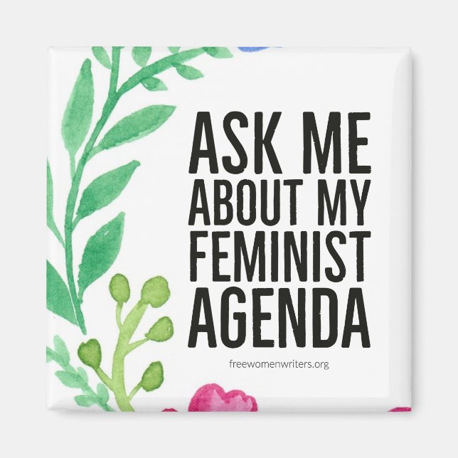 Feminist Agenda Magnet (Front)