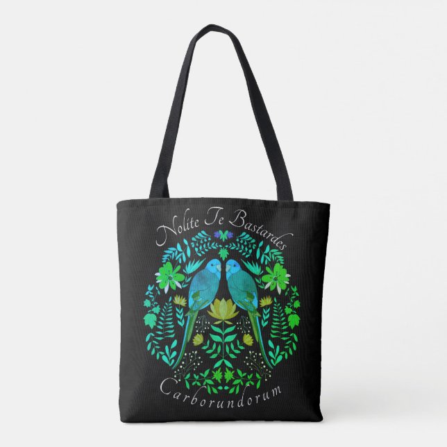 Feminist art Nolite Te Bastardes Carborundorum Tote Bag (Back)
