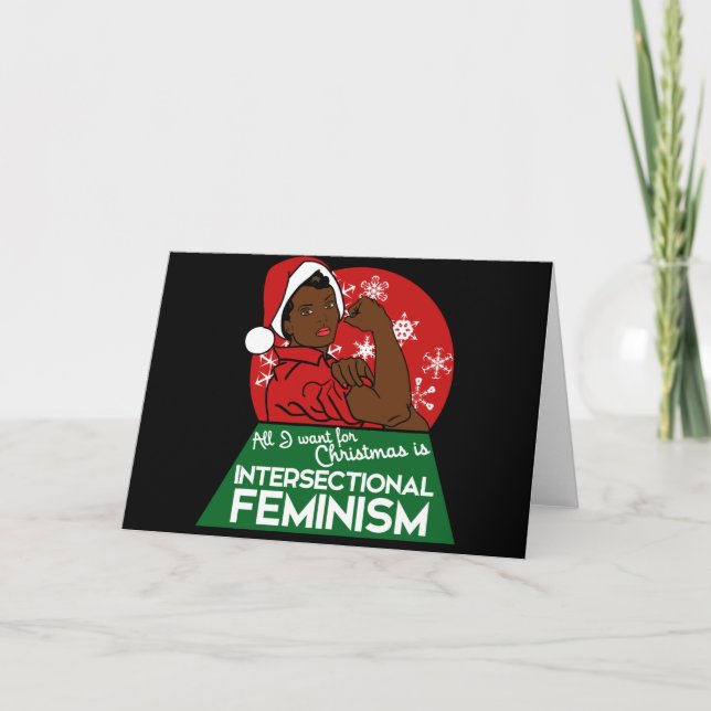 Feminist christmas holiday card (Front)