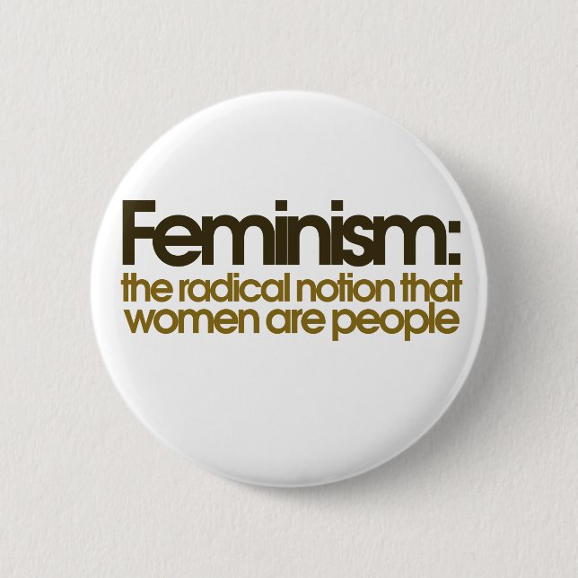 Feminist Definition 6 Cm Round Badge (Front)