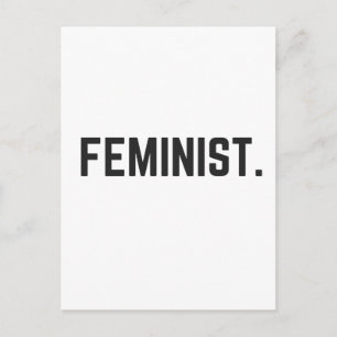 Feminist Design Illustration Text Collection Postcard