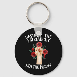 Feminist Earth Day Environmentalist Liberal Green Key Ring