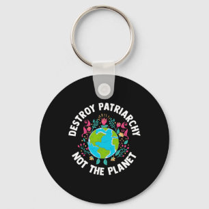 Feminist Earth Day Environmentalist Liberal Women' Key Ring