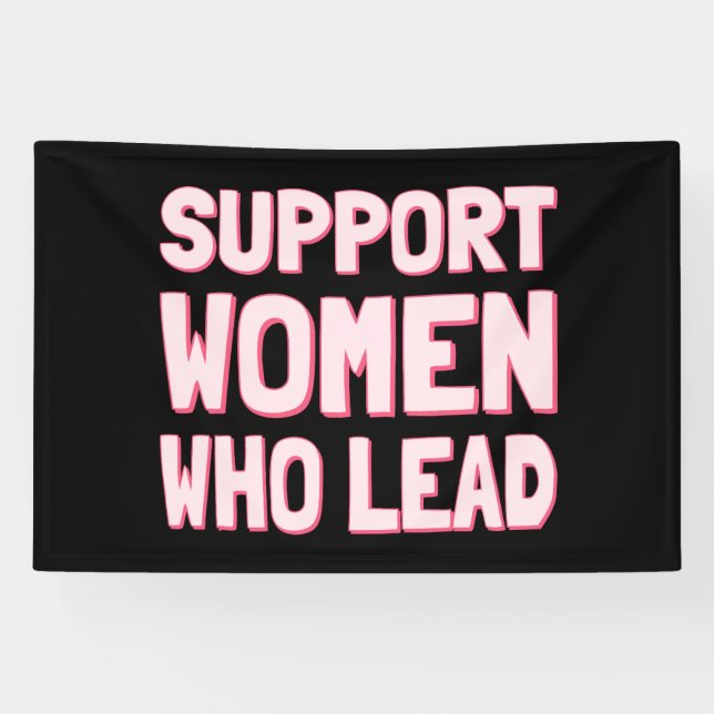 Feminist Elections - Support Women Who Lead III Banner (Horizontal)