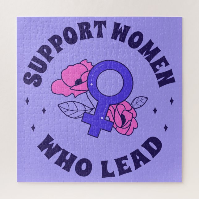 Feminist Elections - Support Women Who Lead V Jigsaw Puzzle (Vertical)
