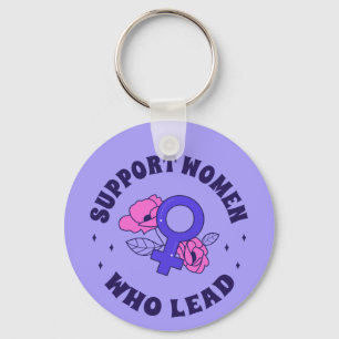 Feminist Elections - Support Women Who Lead V Key Ring