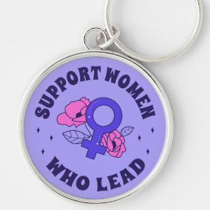 Feminist Elections - Support Women Who Lead V Key Ring