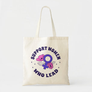 Feminist Elections - Support Women Who Lead V Tote Bag