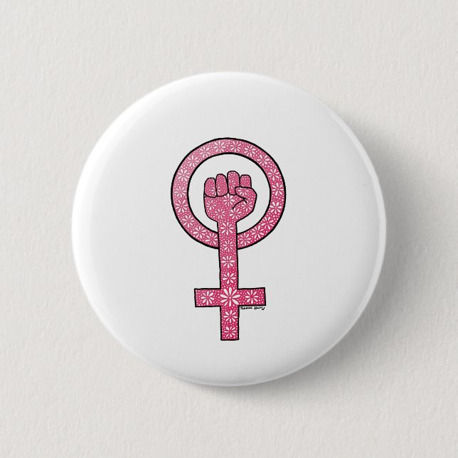 Feminist Fist button (Front)