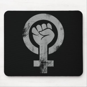 Feminist Fist Female Symbol Resist Fist Feminism Mouse Pad