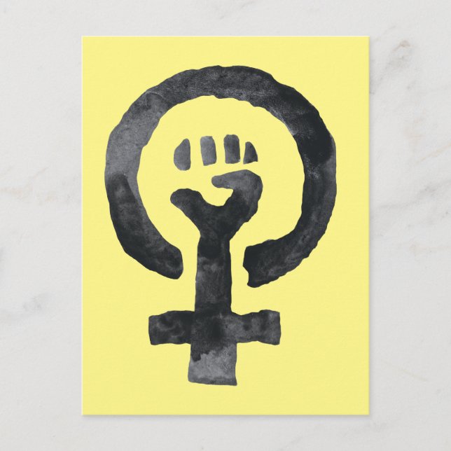 Feminist Fist Symbol Postcard (Front)