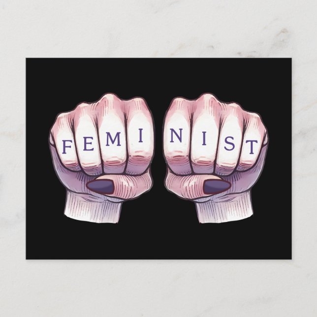 Feminist Fists Postcard (Front)