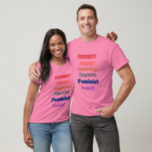 feminist fun font pride - t-shirt