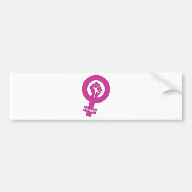 Feminist Gender Rights Symbol Bumper Sticker (Front)