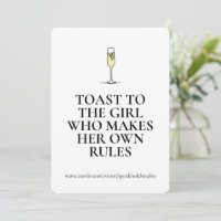 Feminist Gift Card Sassy Quote for Confident Women