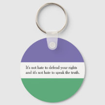 Feminist Key Ring with Magdalen Berns Quote