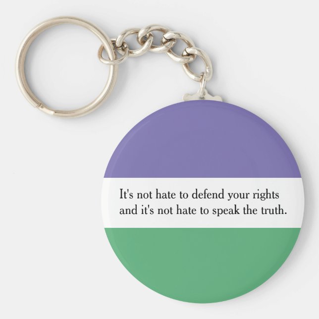 Feminist Key Ring with Magdalen Berns Quote (Front)