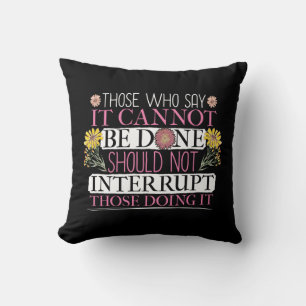 Feminist Leader Empowered Women Cushion