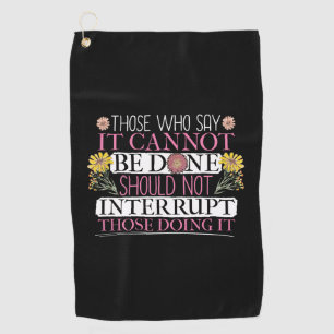 Feminist Leader Empowered Women Golf Towel