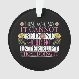 Feminist Leader Empowered Women Ornament