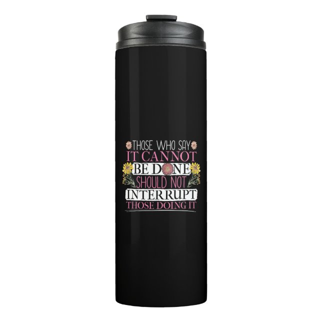 Feminist Leader Empowered Women Thermal Tumbler (Front)
