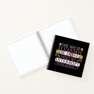 Feminist Leader Female Empowerment Quote Notebook