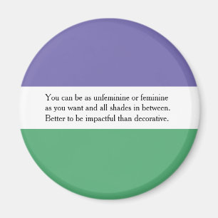 Feminist Magnet with Audrey Ludwig Quote