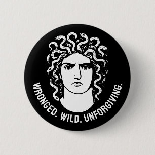 Feminist Medusa Icon 6 Cm Round Badge
