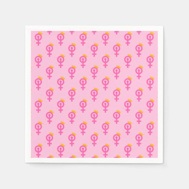 Feminist Pink Napkin (Front)