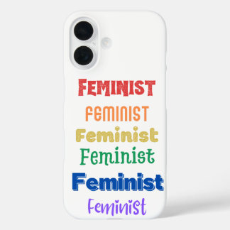 feminist pride iPhone 16 case